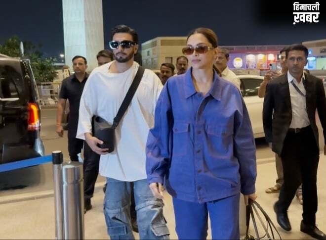 PHOTOS । प्रेग्नेंसी ऐलान के बाद पहली बार साथ दिखे Deepika-Ranveer, ओवरसाइज्ड ड्रेस में नजर आईं अभिनेत्री