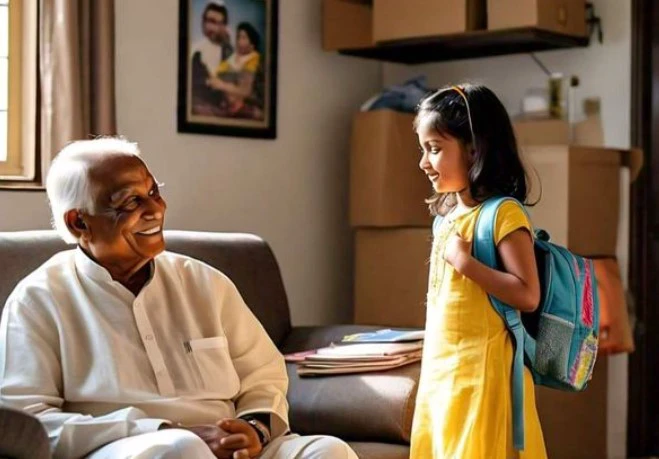 निभा स्कूल से घर आते हीं; सीधा दादा के रूम मे जाती थी, दादा भी निभा को बहुत प्यार करते थे..