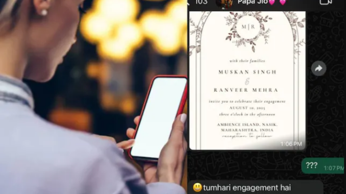 Your engagement is on the 10th, come… When the father sent the card, the daughter got scared, the truth was hidden behind the brother's scandal