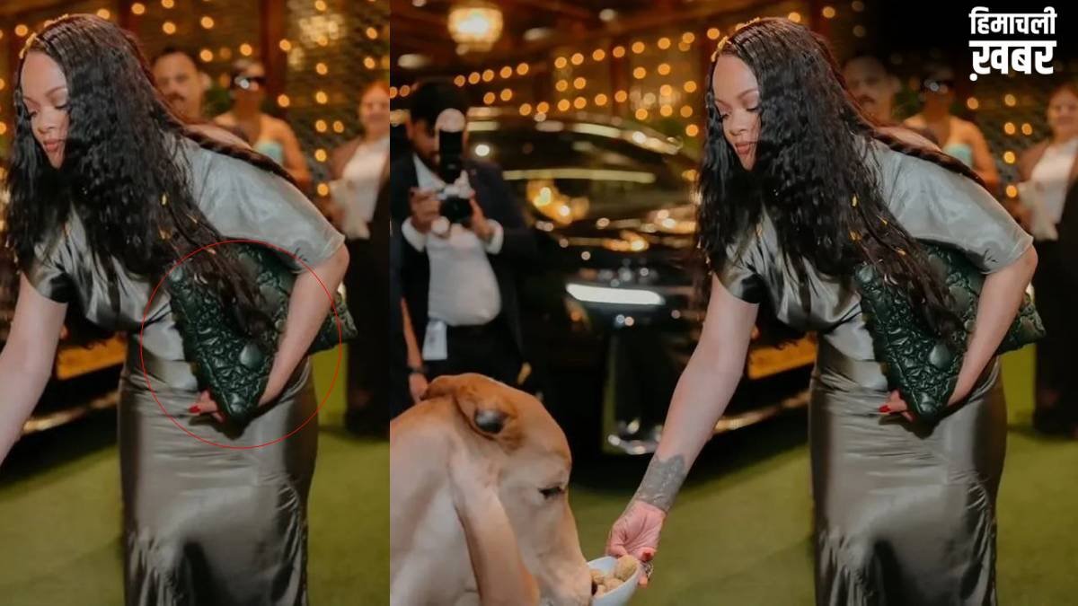 रिहाना की तस्वीर देख भड़के नेटिजन्स, जमकर लगाई झाड़, बोले- बछड़े के चमड़े का बैग थामे गौ सेवा को चलीं