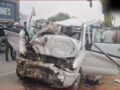 नेशनल हाईवे-27 पर बिछी लाशें: अयोध्या से लौटते वक्त ट्रक से टकराई कार, 6 की मौत, ड्राइवर को आ गई थी झपकी