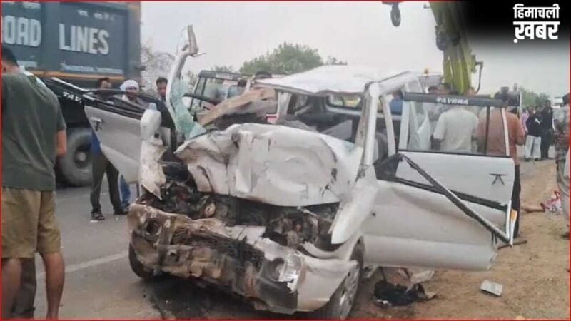 नेशनल हाईवे-27 पर बिछी लाशें: अयोध्या से लौटते वक्त ट्रक से टकराई कार, 6 की मौत, ड्राइवर को आ गई थी झपकी