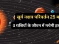 सूर्य के नक्षत्र परिवर्तन करते ही शुरू होगा 'नौतपा', 25 मई के बाद 3 राशियों के जीवन में मचेगी हलचल​
