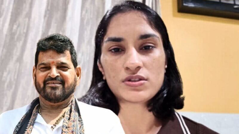 विनेश फोगाट ने लगाए बृजभूषण शरण पर गंभीर आरोप, टूर्नामेंट में भाग लेने पर उठाए सवाल