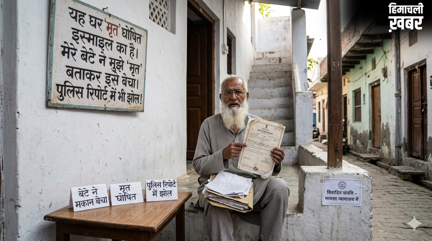 मुजफ्फरनगर में 75 वर्षीय बुजुर्ग को मृत घोषित कर बेटे ने बेच दिया मकान, पुलिस रिपोर्ट में भी हुआ झोल!