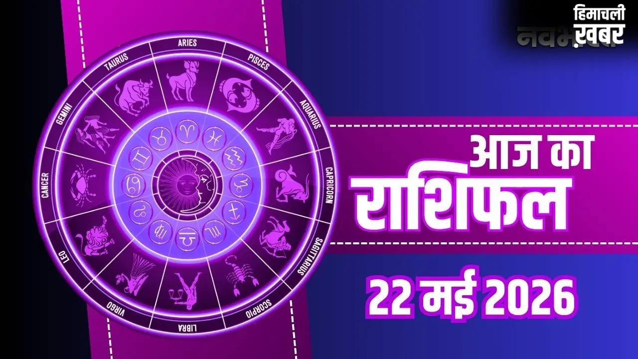Aaj Ka Rashifal 22 May 2026: वृश्चिक और सिंह राशि वालों की चमकेगी किस्मत, मीन और मिथुन राशि वाले रहें सावधान​