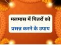 Malmas Pitru Dosh Mukti Upay: मलमास में जरूर करें 5 काम, पितृ दोष से मिलेगी मुक्ति और जीवन में आएगी सुख-समृद्धि​