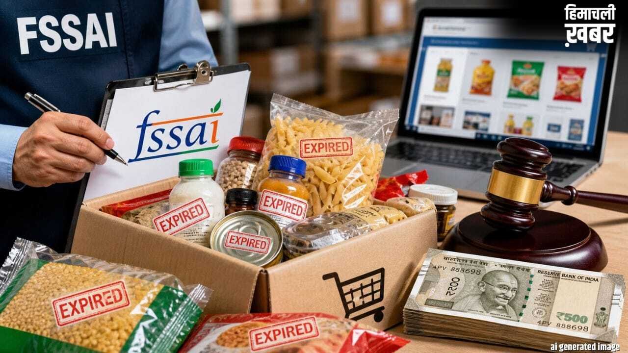 एक्सपायर्ड और खराब खाने का सामान बेचने पर FSSAI की बड़ी कार्रवाई, ई-कॉमर्स कंपनी पर ठोका 6 लाख का जुर्माना