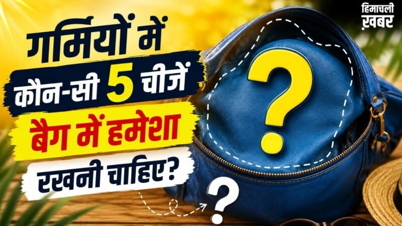 गर्मियों में स्मार्ट लोग बैग में हमेशा रखते हैं ये जरूरी चीजें, जानें नाम और वजह​