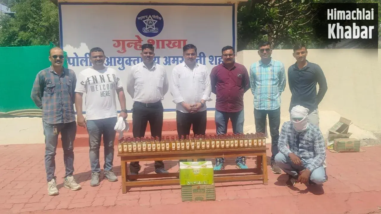 तेल के डिब्बों में छिपाकर रखी थी विदेशी शराब, अमरावती में आरोपी गिरफ्तार