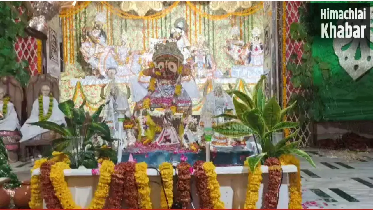 धूमधाम से मनाया गया श्री राधा दामोदर मंदिर का जलयात्रा महोत्सव, सप्त पवित्र नदियों के जल से हुआ महाअभिषेक​