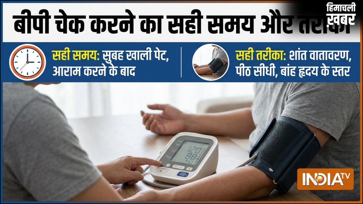 क्या आप भी गलत टाइम पर, गलत तरीके से चेक कर रहे हैं अपना ब्लड प्रेशर, जानिए बीपी चेक करने का सही तरीका​