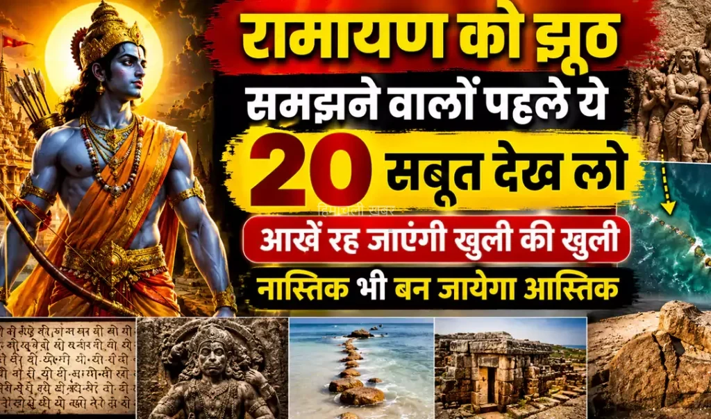 ​​रामायण को झूठ समझने वालों पहले ये 20 सबूत देख लो आंखें रह जाएंगी खुली की खुली नास्तिक भी बन जायेगा आस्तिक