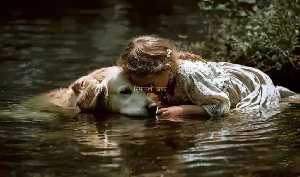 ​​कुत्ते ने निभाया वफादारी का फ़र्ज़, छोटी सी बच्ची को नदी में गिरने से बचाया, Video वायरल