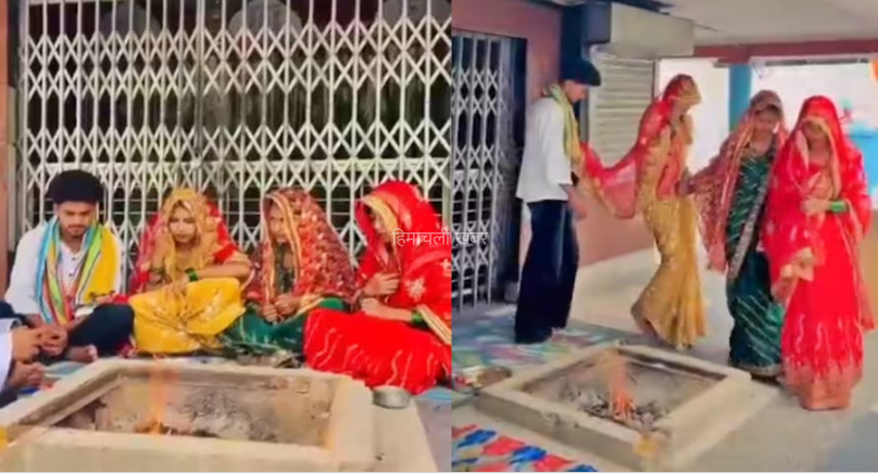 एक दूल्हा, तीन दुल्हनें…तीन सगी बहनों ने एक ही युवक संग रचाई शादी, जाने पूरा मामला