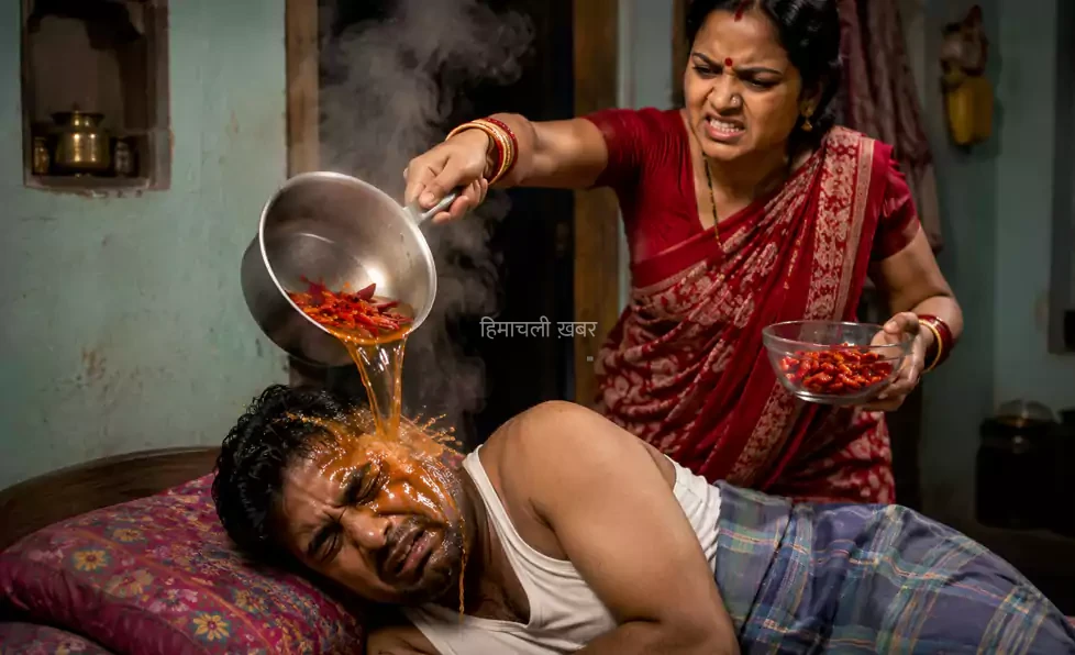 सो रहा था पति, पत्नी को आ गया गुस्सा, उबलते पानी में मिलाकर लाई मिर्च और कर दिया कांड…