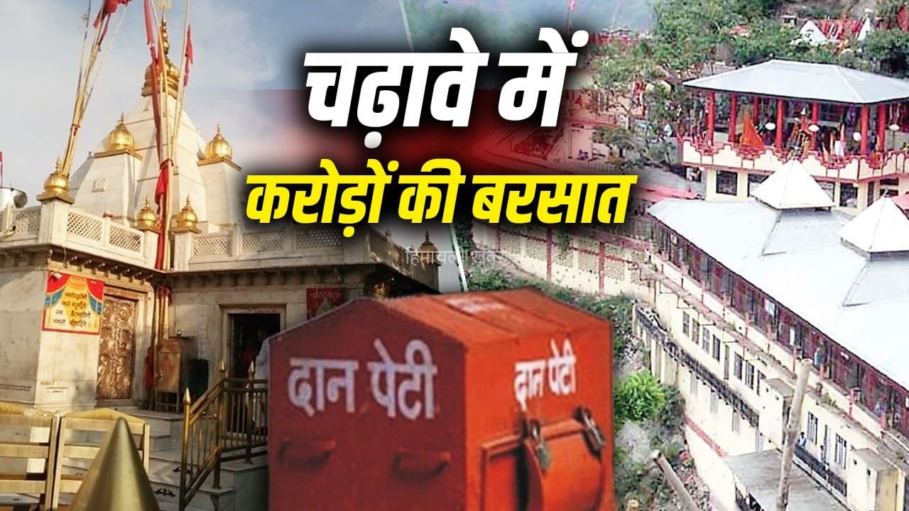 हिमाचल के मंदिरों में 30 महीने में बरसी लक्ष्मी, चढ़ावे का आंकड़ा 420 करोड़ पार​