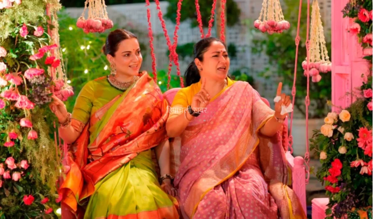 झूला झूलीं और हाथों में लगवाई मेहंदी… कुछ इस तरह Kangana Ranaut ने Rekha Gupta के घर मनाई पहली तीज​