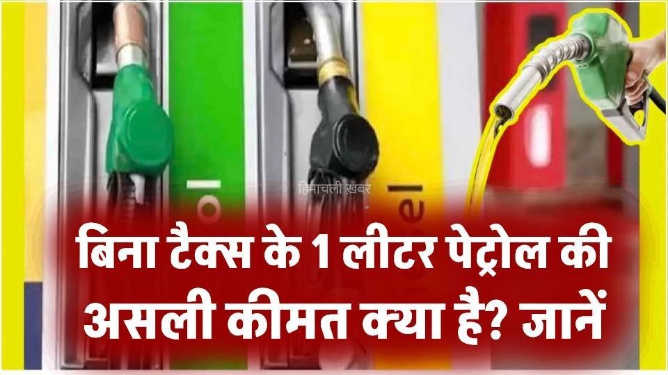 ​​बिना टैक्स के 1 लीटर पेट्रोल की असली कीमत क्या है? जानें डीलर कमीशन और टैक्स की पूरी जानकारी​​​
