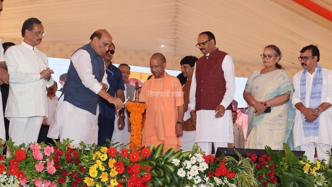 लखनऊ को मिला विकास का नया प्लान, राजनाथ ने रखी 12 प्रोजेक्ट्स की नींव; सीएम योगी को सराहा