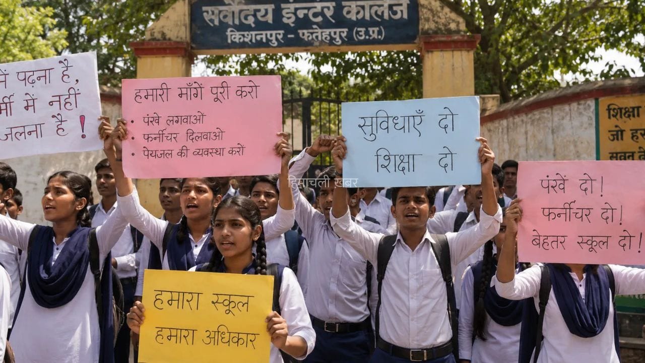 UP: कौन लिख रहा है स्कूली बच्चों के प्रदर्शन की अदृश्य पटकथा?​